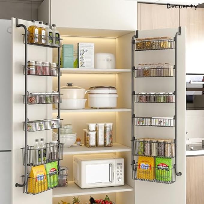 rayihni OVER DOOR HANGING ORGANIZER STORAGE,BEHIND DOOR ORGANIZER,SPACE-SAVING ORGANIZER,BATHROOM ORGANIZER PERSPECTIVE WINDOW WALL MOUNT RACK FOR CLOTHES, SUNDRIES (BLACK) - Image 5